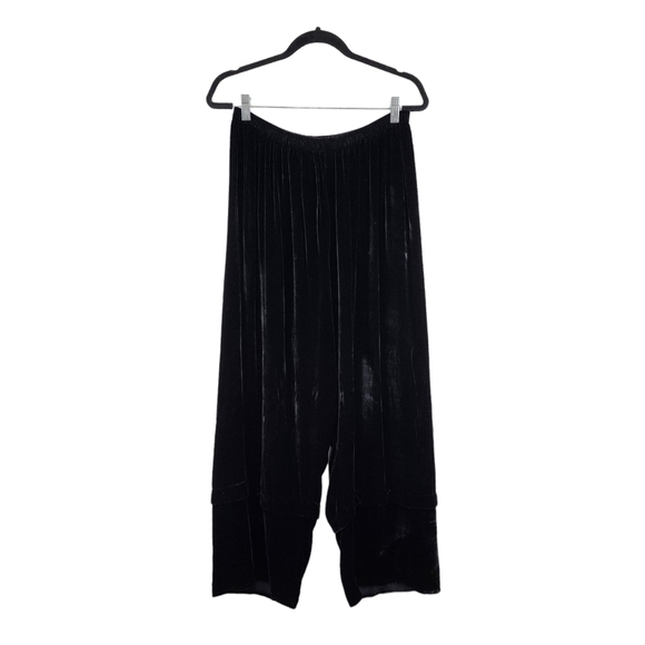 Louis Simon Women's Velvet Banded Cuffs Straight Leg Pants - XL - Picture 1 of 6